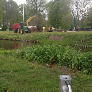 Styret underboring ved Kragerup Gods – 5 meter under voldgraven af PA underboring - Entreprenør Per Andersen
